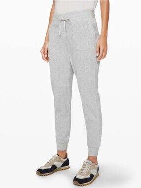 Lululemon Athletica Warm Down Jogger Velour Gray 312